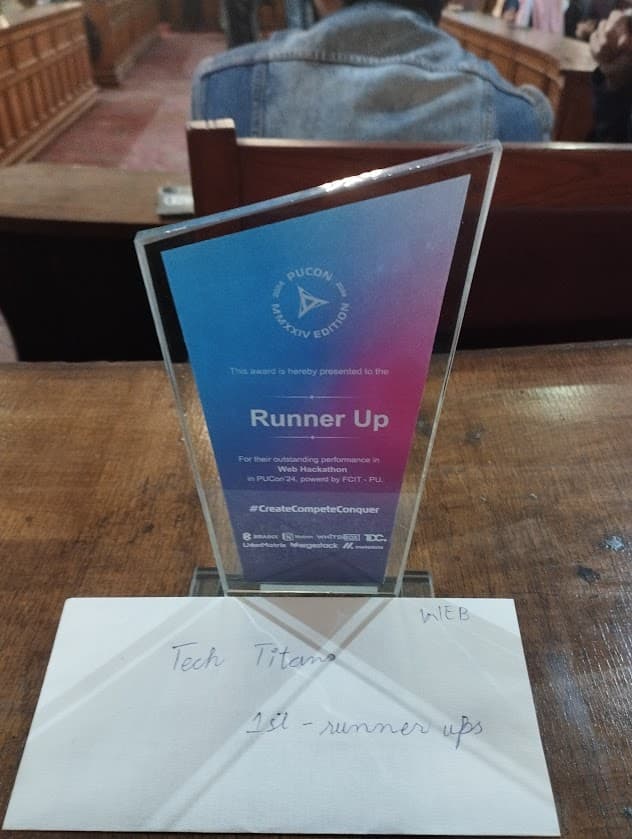 Winner of PUC'on 2024 Web Hackathon